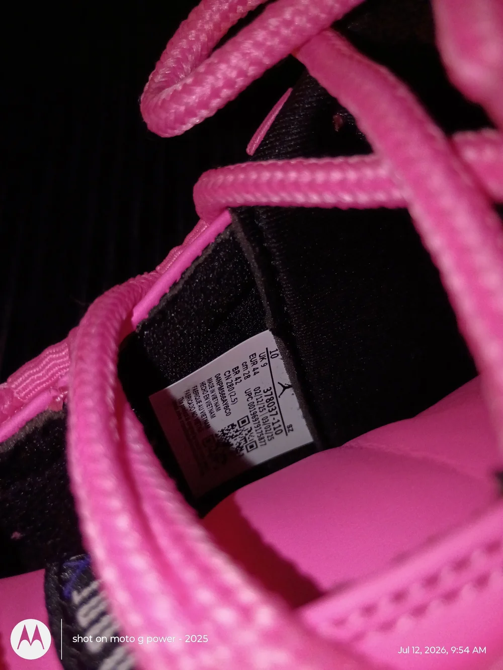 Pink and Black Low-Top Sneakers Jordan 11s